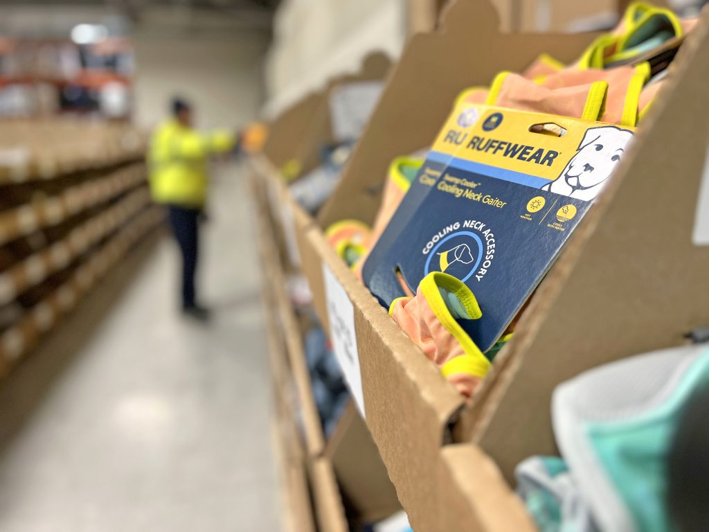 pet products in fulfilment centre